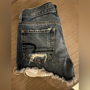 AE jean short w/ pattern pocket size 0